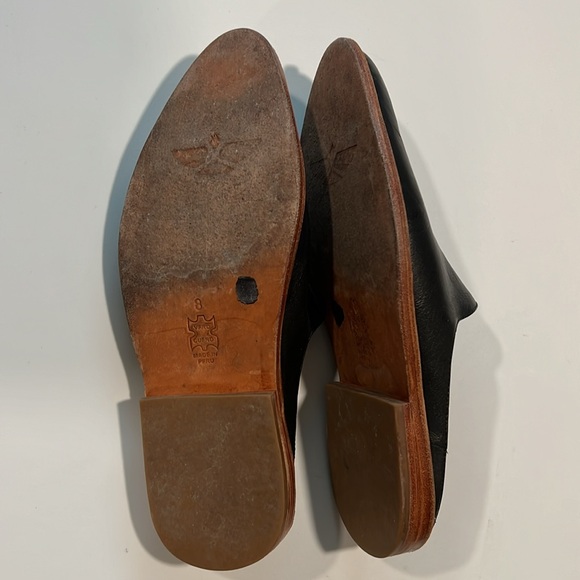 Fortress of Inca - 8, ADRA leather black mule slip ons - Picture 9 of 16